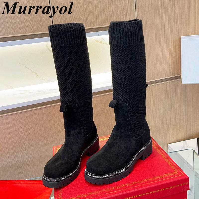 Knee High Sock Women - Knee High Boots Autumn Winter Suede