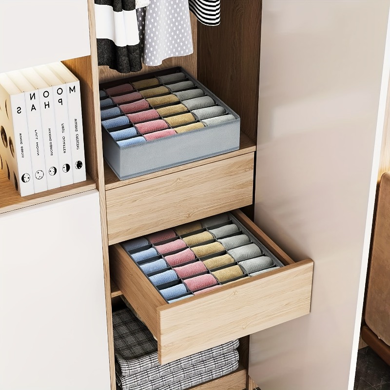 2Pcs 24-Compartment Fabric Soc - Sock Organizer Tray review and price