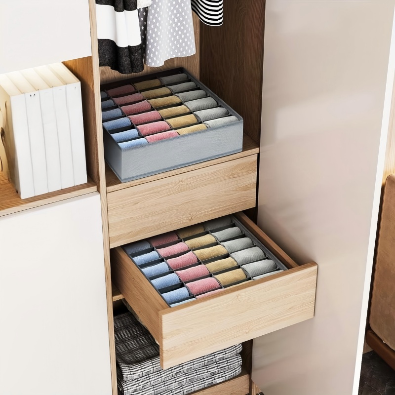24 Grid Foldable Storage Organ - Sock Organizer Tray review and price
