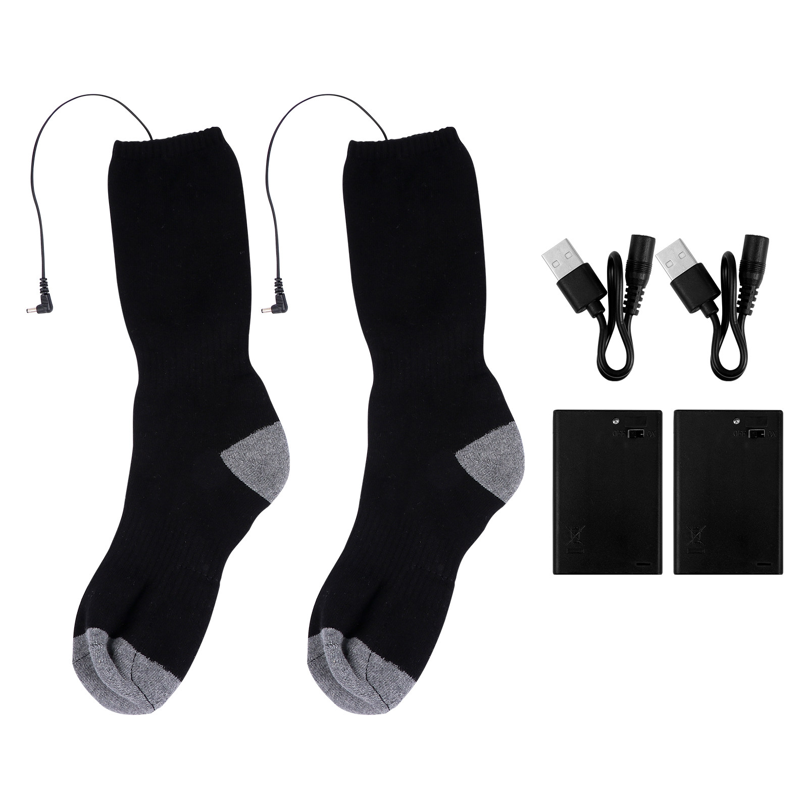 1Set Heated Socks USB Warm Fee - Thermal Sock Winter review and price