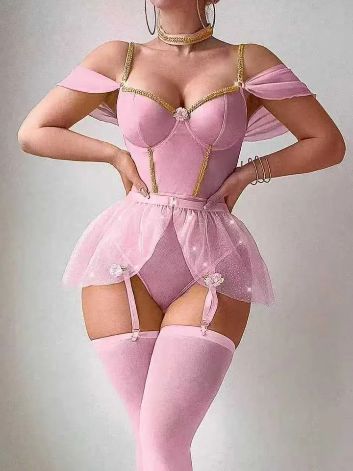 Sexy Glossy One-Piece Bodysuit - Fishnet Stocking Women review and price