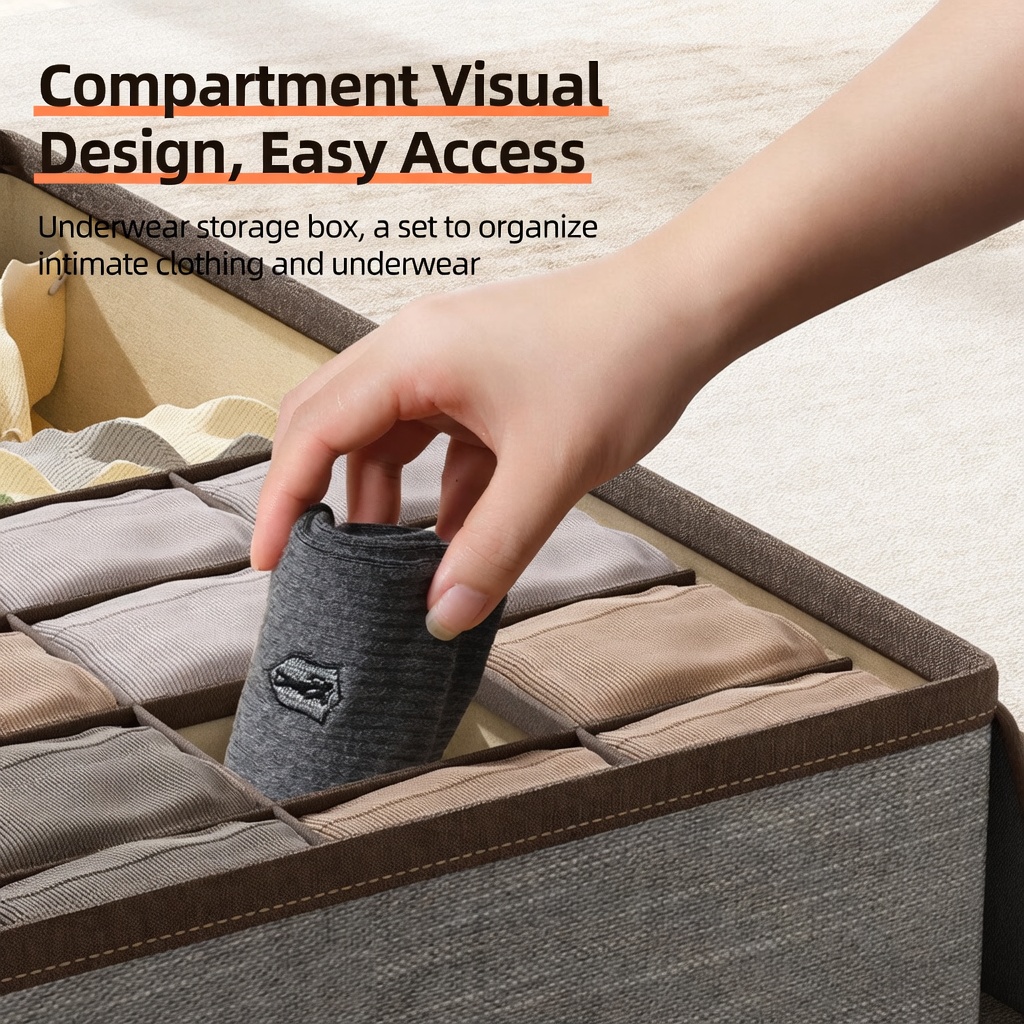 3 in 1 Drawer Underwear Organi - Sock Organizer Tray review and price